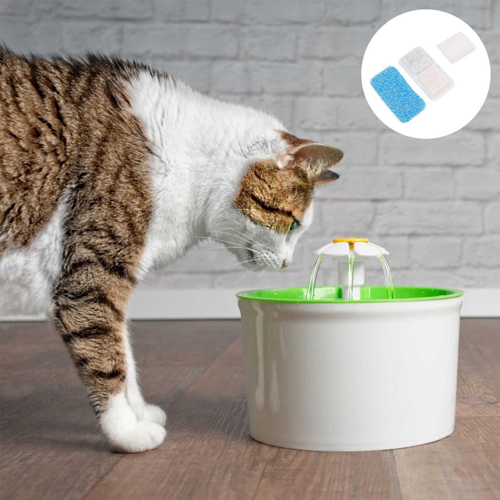 Cat Water Fountain Filter - 24 filtres de rechange pour fontaine