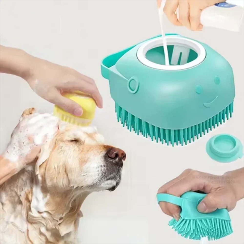 Pet Supplies App - Brosse de massage en silicone multifonctionnelle