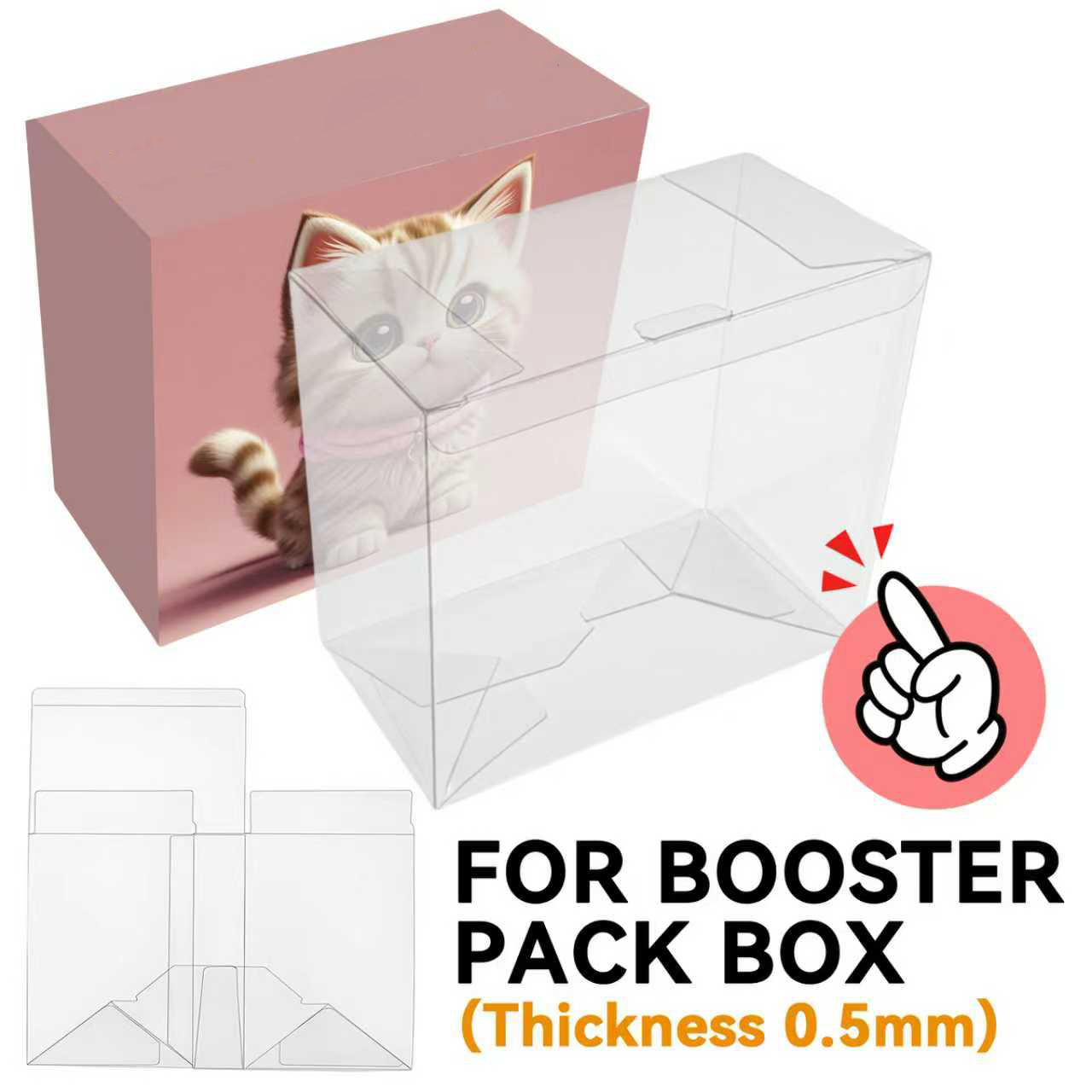 Pet Supplies Stores - Boîte de protection transparente en PET,