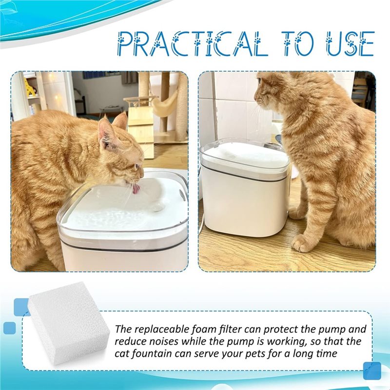 Éponge pré-filtre (60 pièces)  - Cat Water Fountain Filter avis et prix